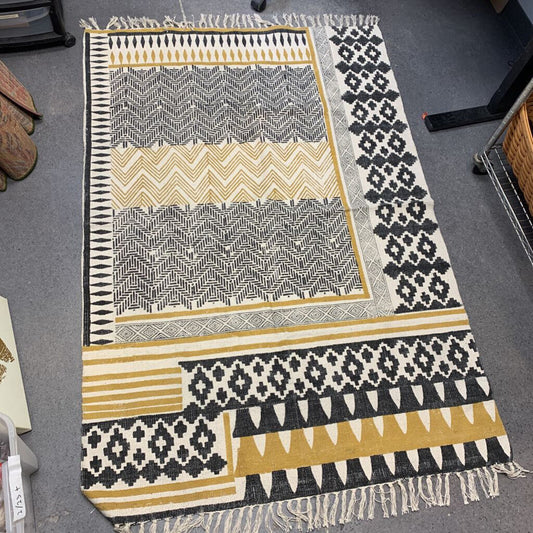 Woven Fringed Rug