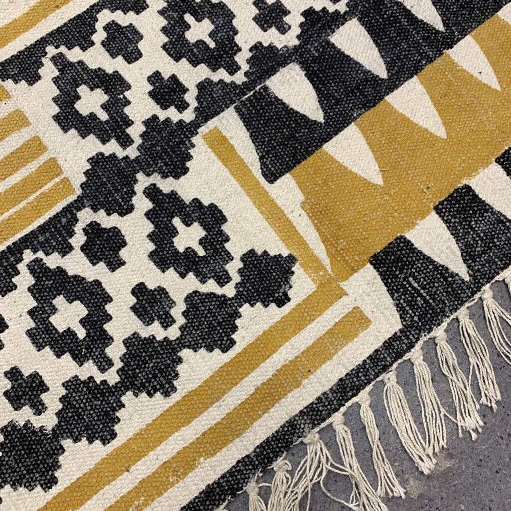 Woven Fringed Rug