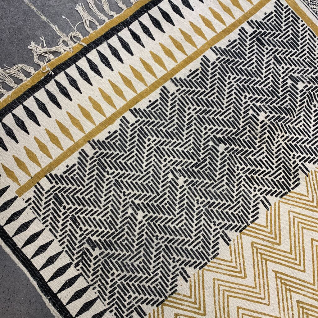 Woven Fringed Rug