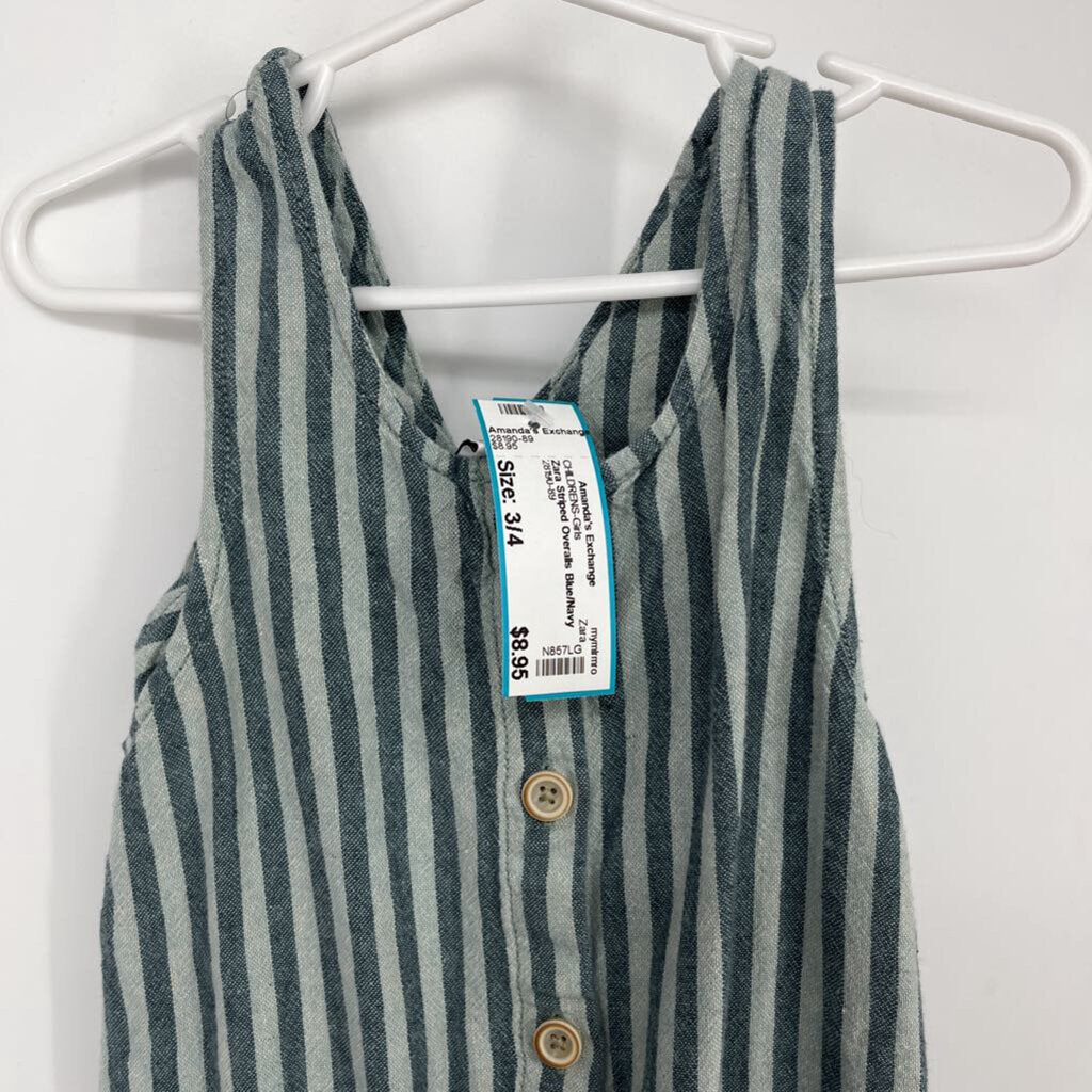 Zara Striped Overalls