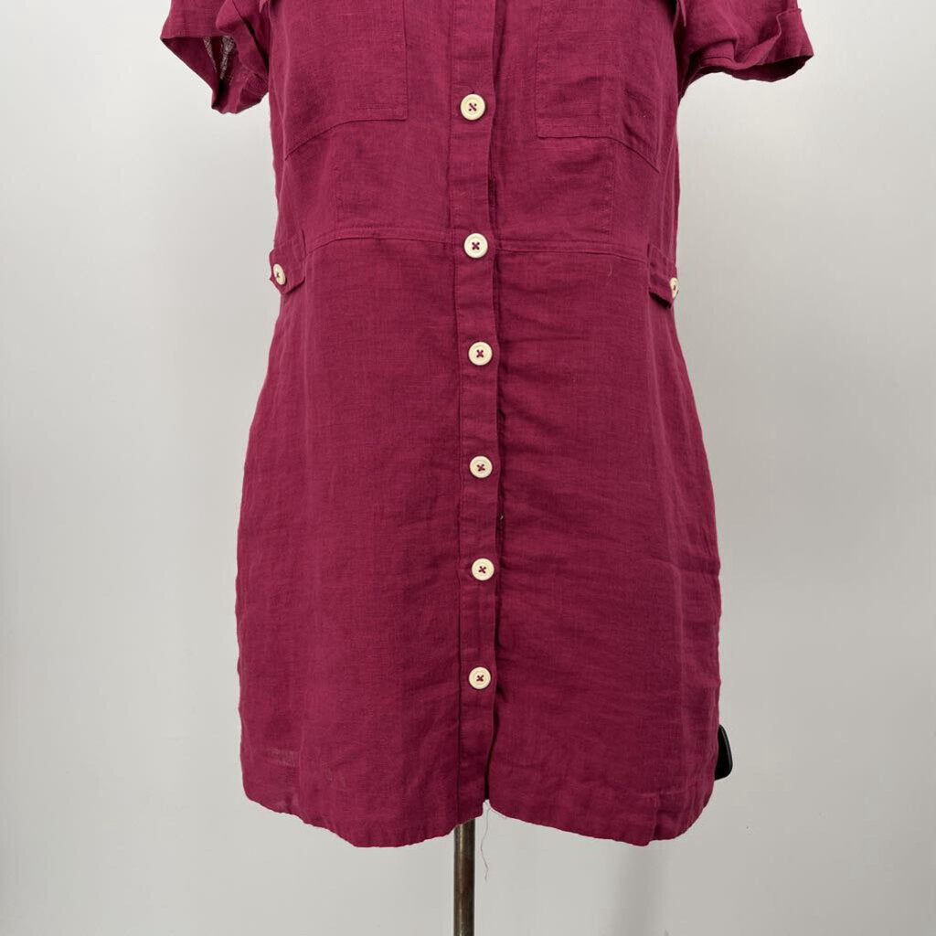 Free People S/s Linen Tunic Shirt