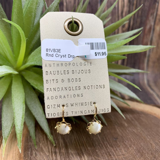 Anthropologie Crystal Drop Earrings