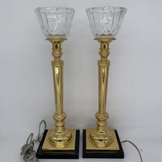 Brass Pillar Lamps