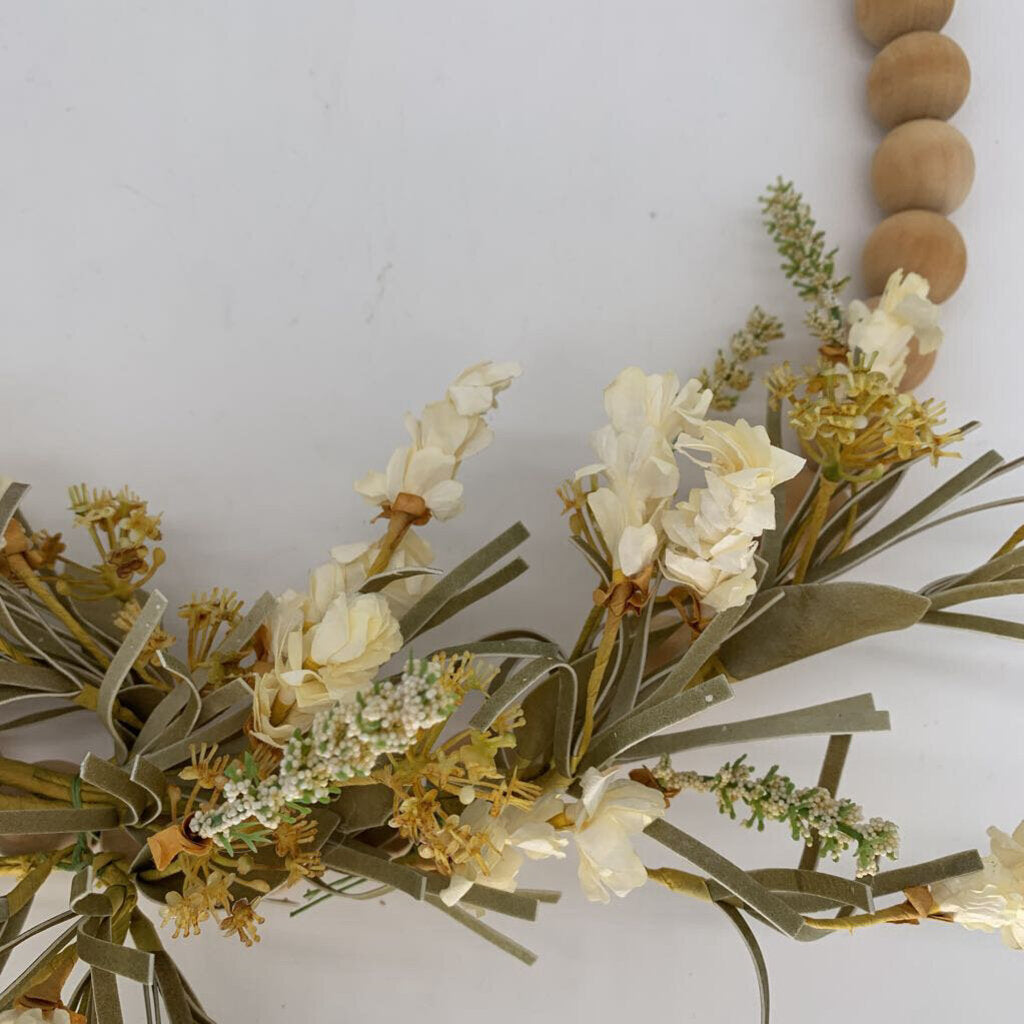 Wooden Bead Wreath