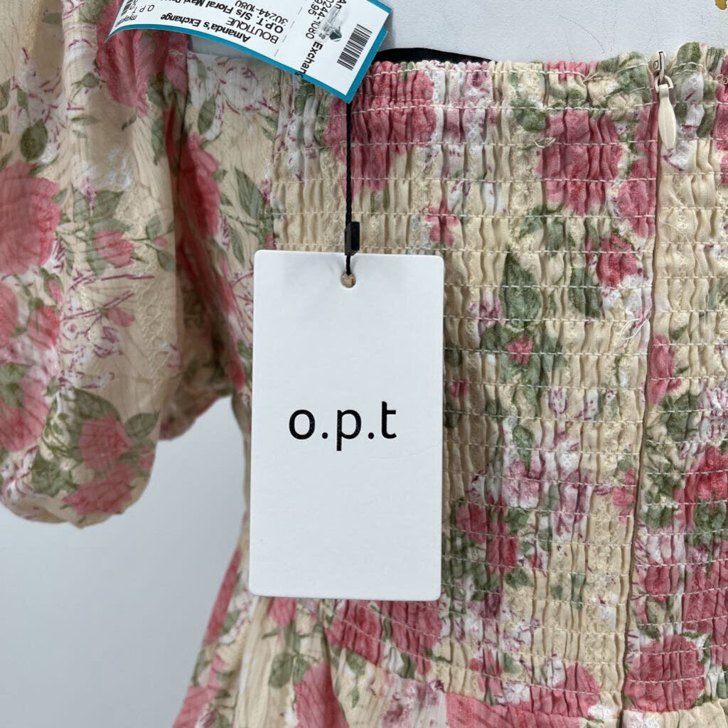 O.P.T. S/s Floral Maxi Dress