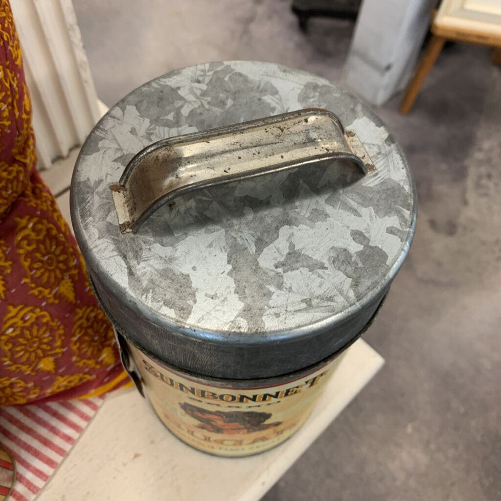 Sunbonnet Sugar Tin