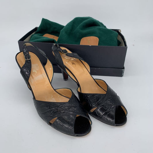 Ralph Lauren Croc Heels