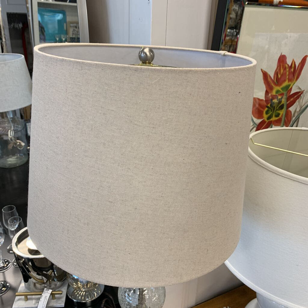 Metal Floor Lamp w/Glass Orbs