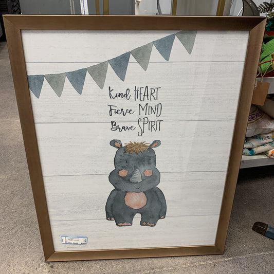 Baby Rino Framed Print