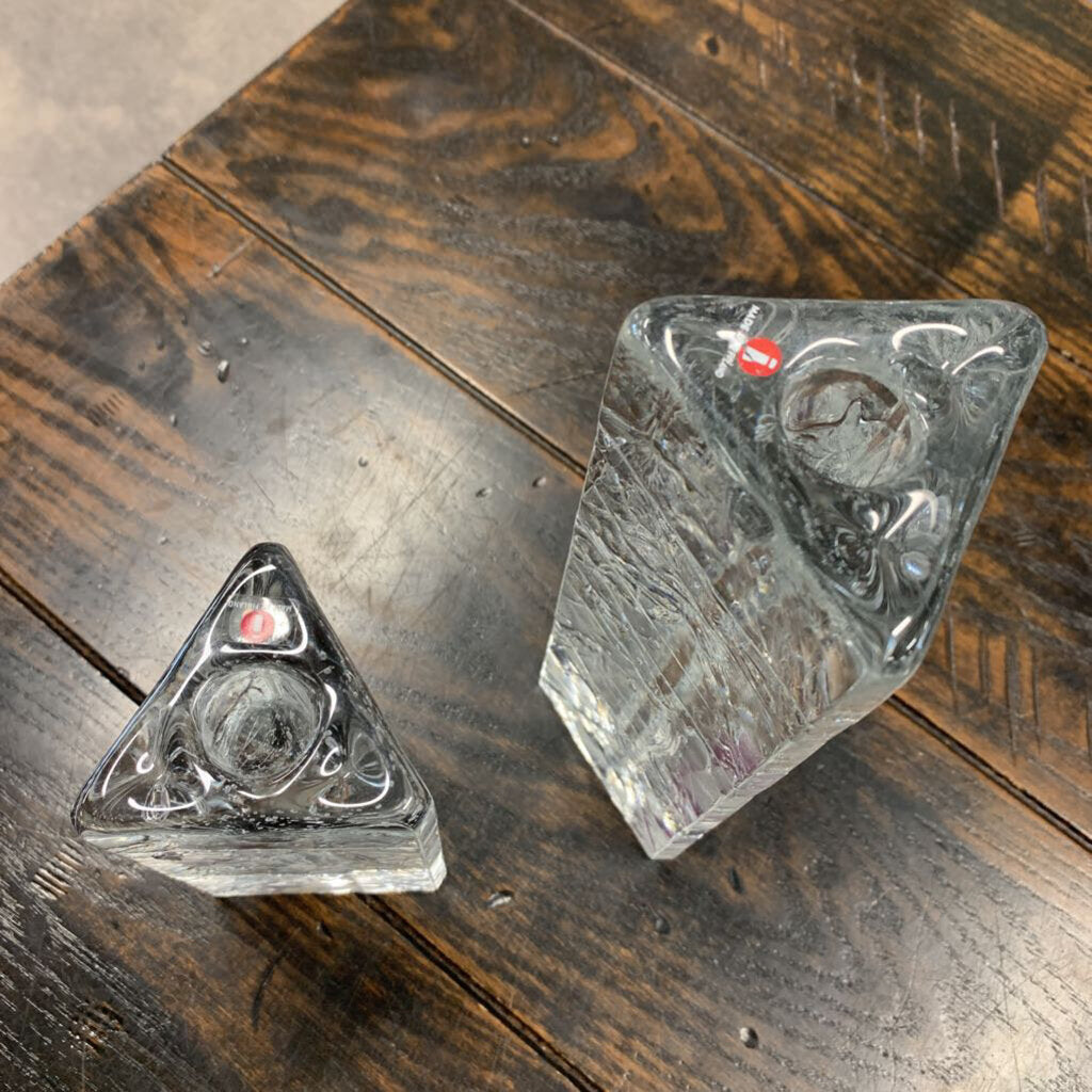 VTG Ice Block Candle Holders