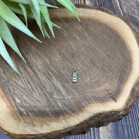 10k WG Diamond Bar Pendant