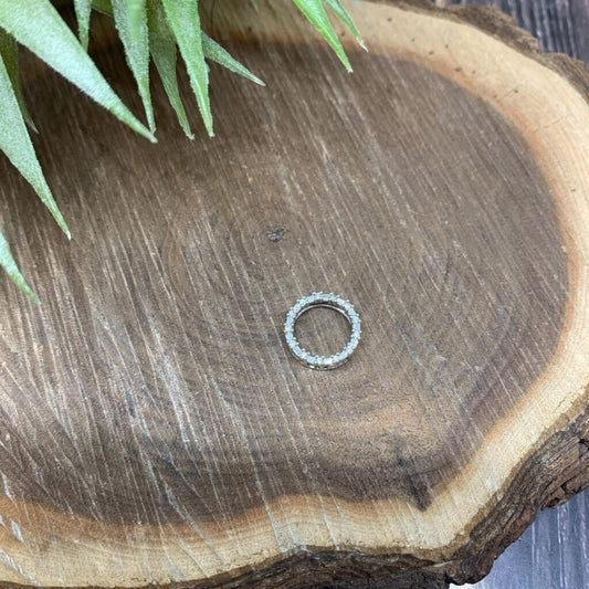 10k WG Diamond Circle Pendant