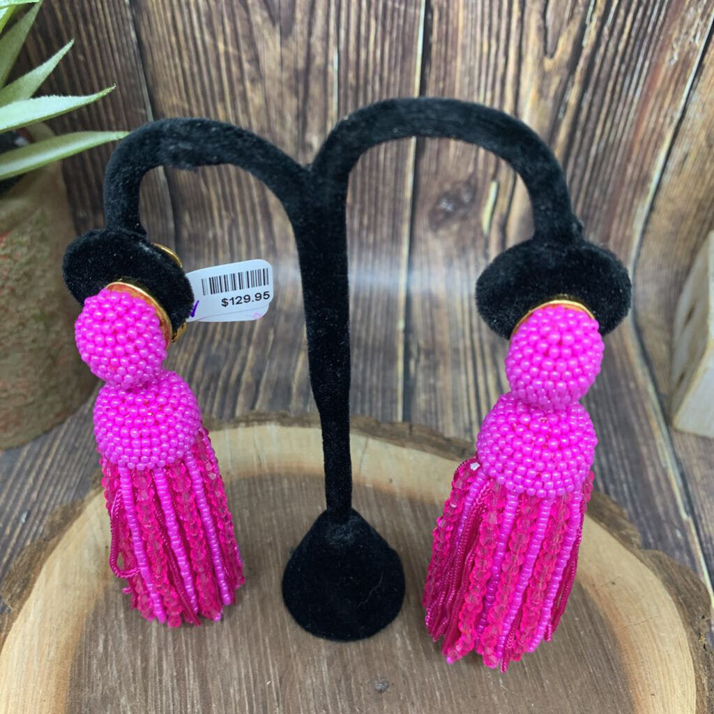 Oscar De La Renta Tassel Earrings