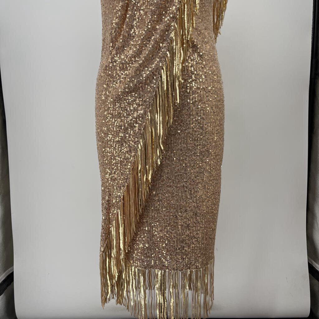 Badgley Mischka one shoulder Dress
