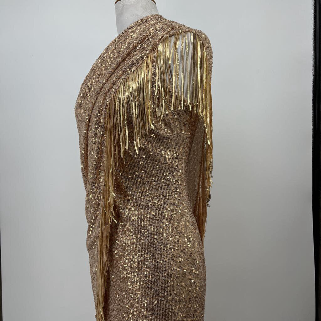 Badgley Mischka one shoulder Dress