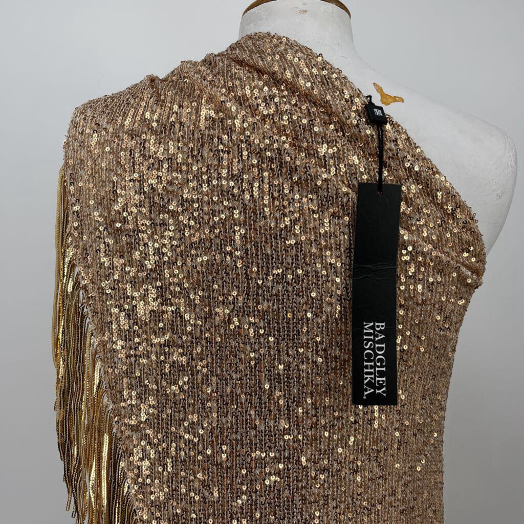 Badgley Mischka one shoulder Dress