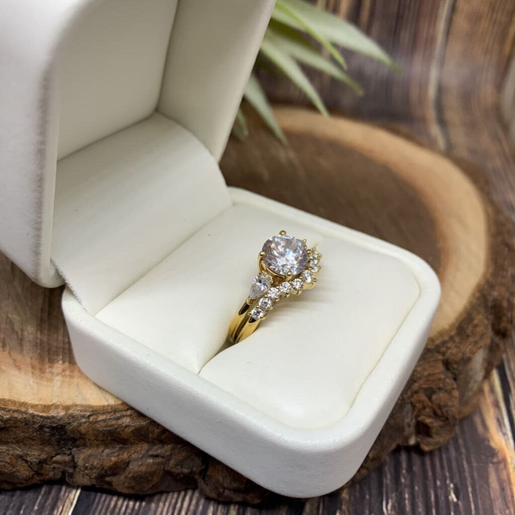 Sterling Silver and Cz Stacking Rings