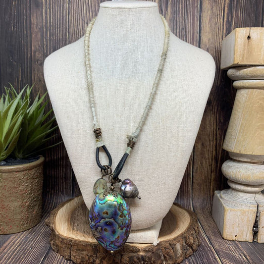 Abalone Shell Pndnt Ncklc