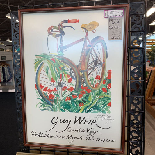 Framed Bicycle Print