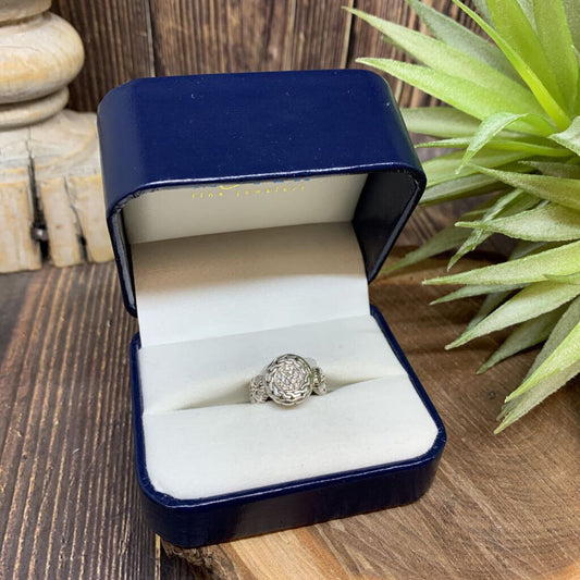 John Hardy Sterling & Diamond Ring