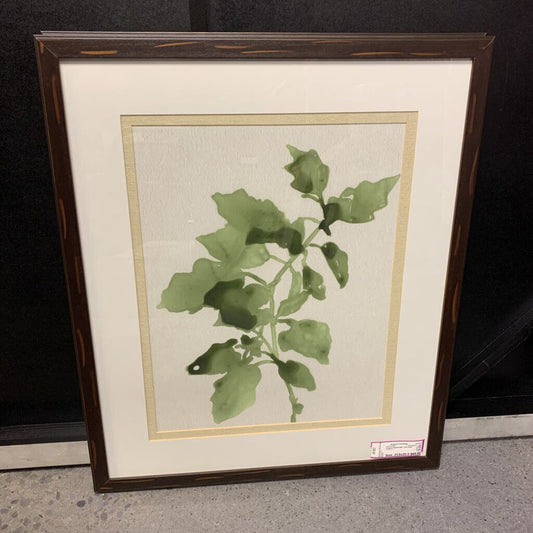 Framed Watercolor Leaf Print