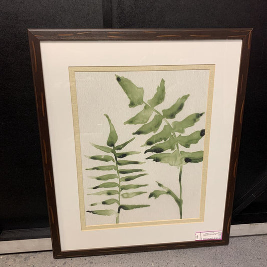 Framed Watercolor Leaf Print