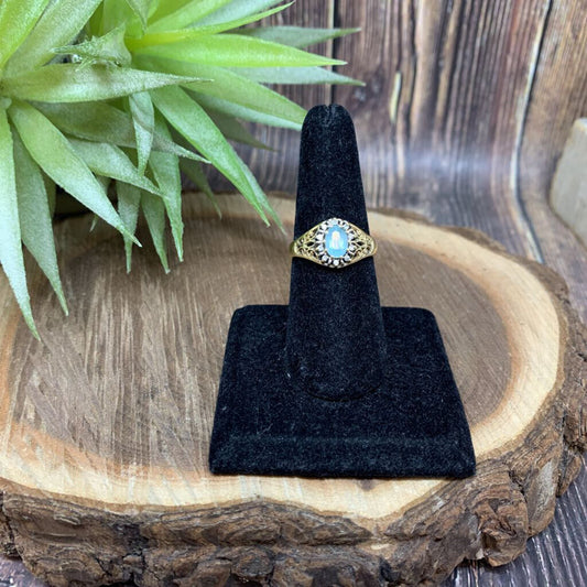 14k Gem & Diamond Ring