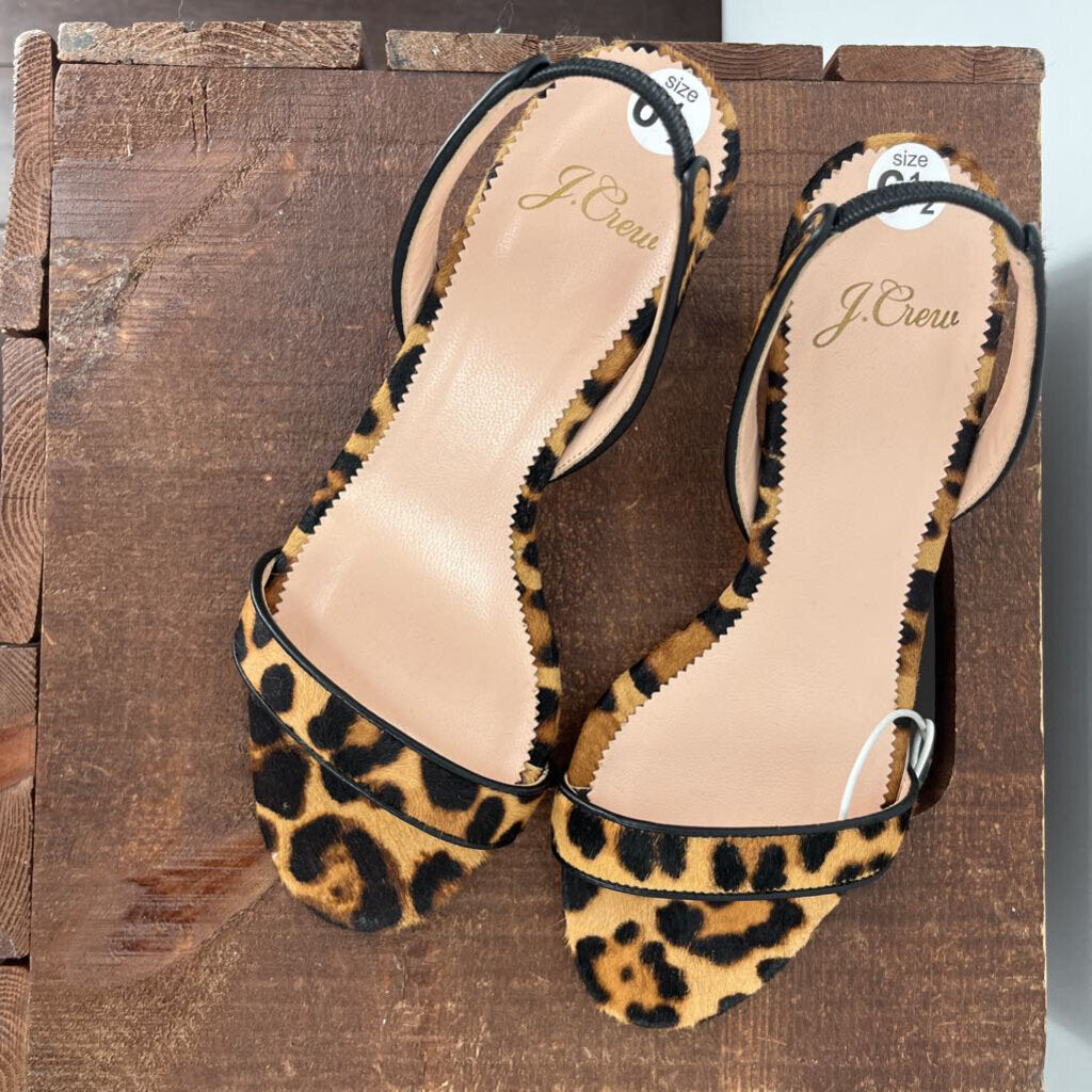 J. Crew Animal Print Sandals