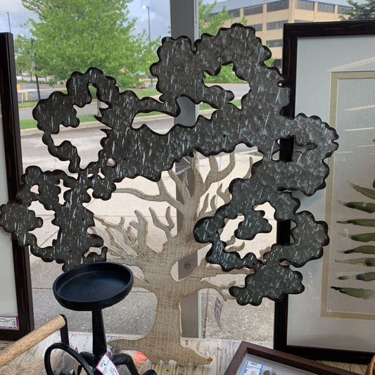 Metal & Wood Tree Wallhanging