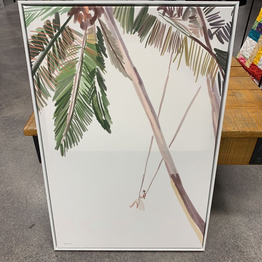 Swinging in Palm Trees print