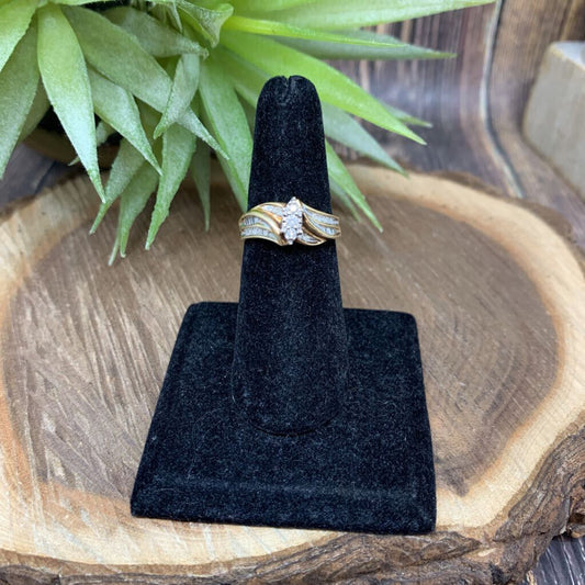 10k YG Diamond Ring