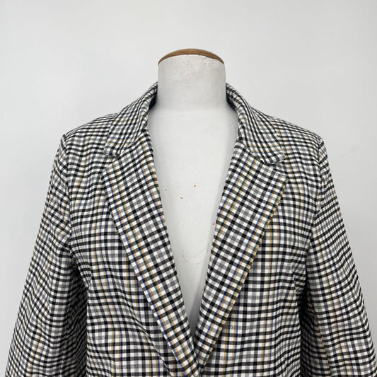 Love Tree Plaid Blazer