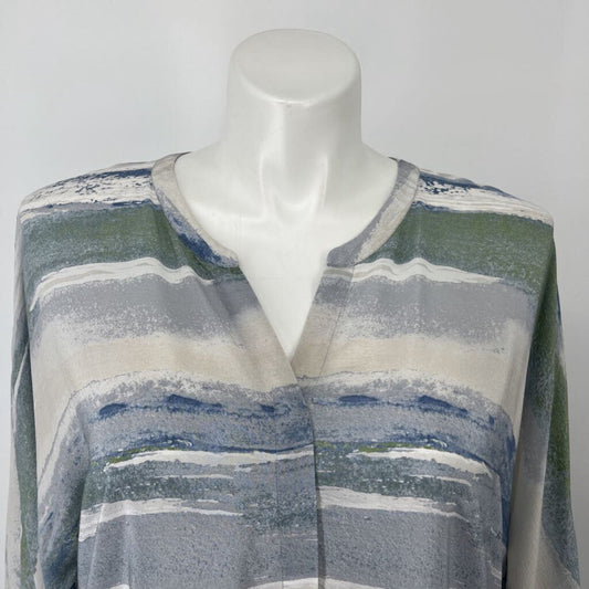 Nic + Zoe L/s Silk Blouse