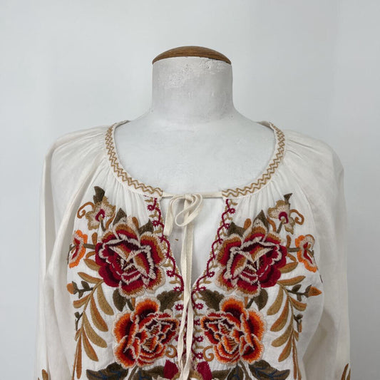 Johnny Was Embroidered Shirt