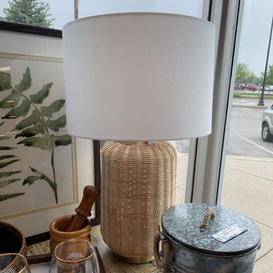 Woven Base Lamp