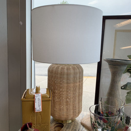Woven Base Lamp