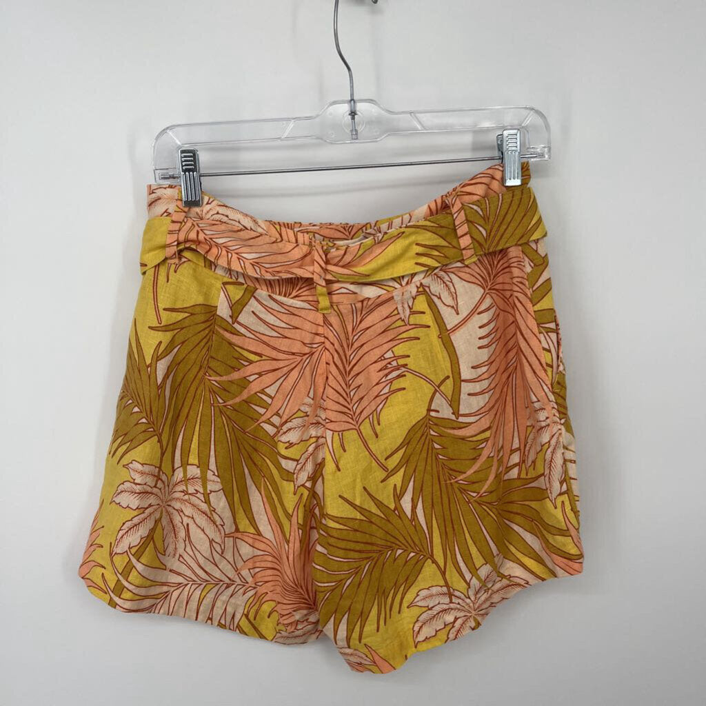 Tahari Linen Floral Shorts