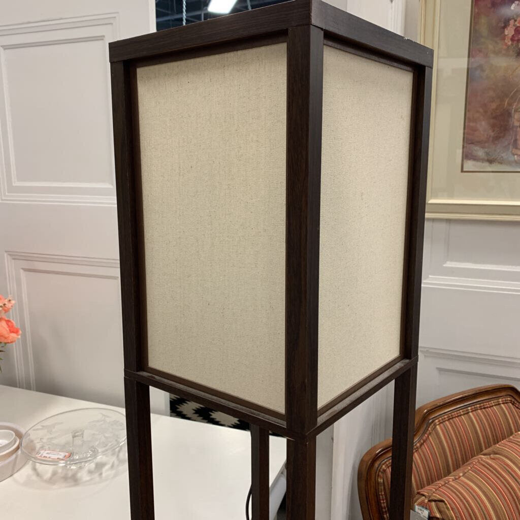 Tall Floor Lamp with Shelves