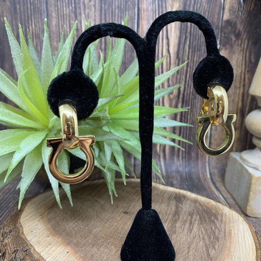 Ferragamo Logo Earrings