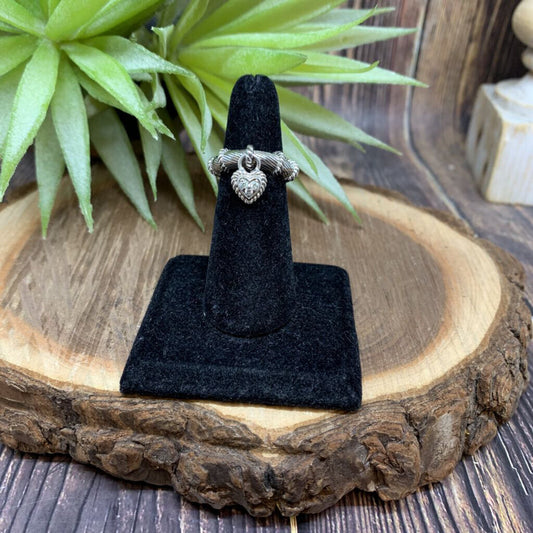Judith Ripka Heart Charm Ring