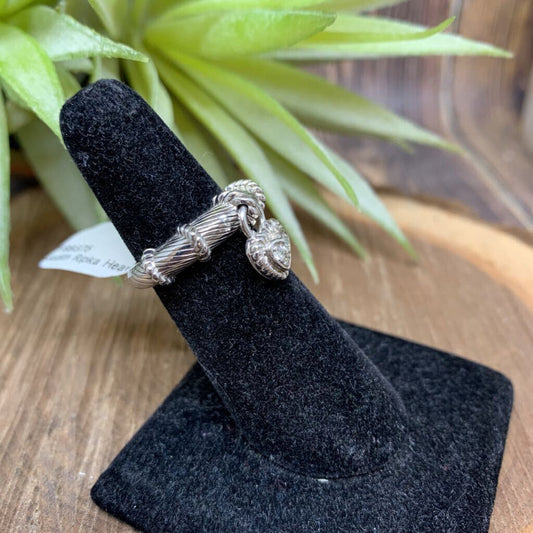 Judith Ripka Heart Charm Ring