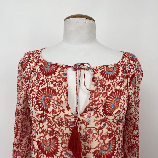 Tory Burch L/s Silk Print Shirt