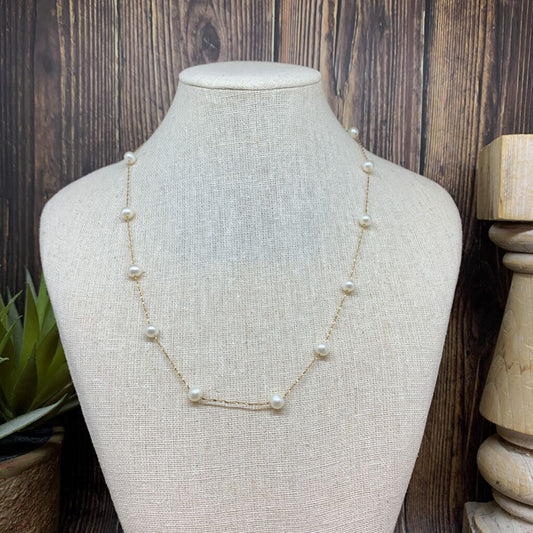14k YG Pearl Necklace