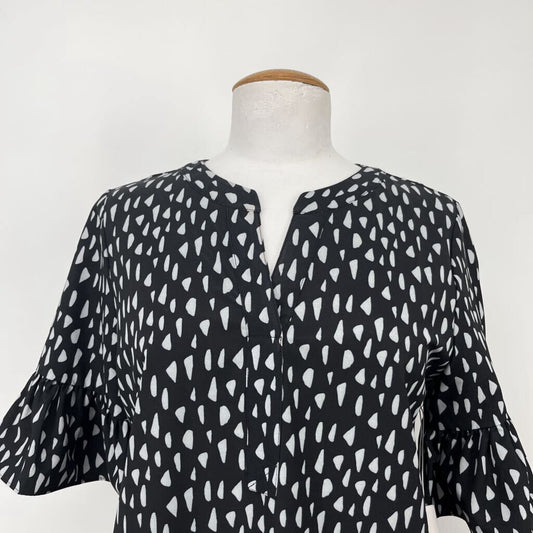 Chicos S/s Spotted Print Shirt