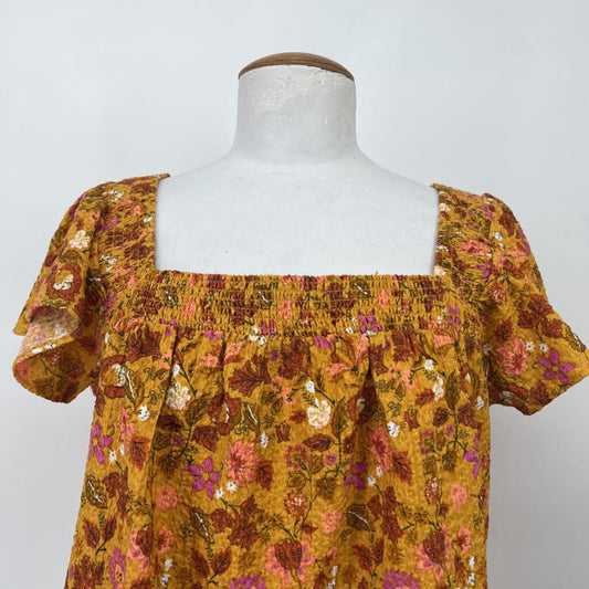 Loft S/s Floral Shirt
