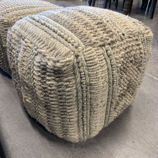 Textured Poof