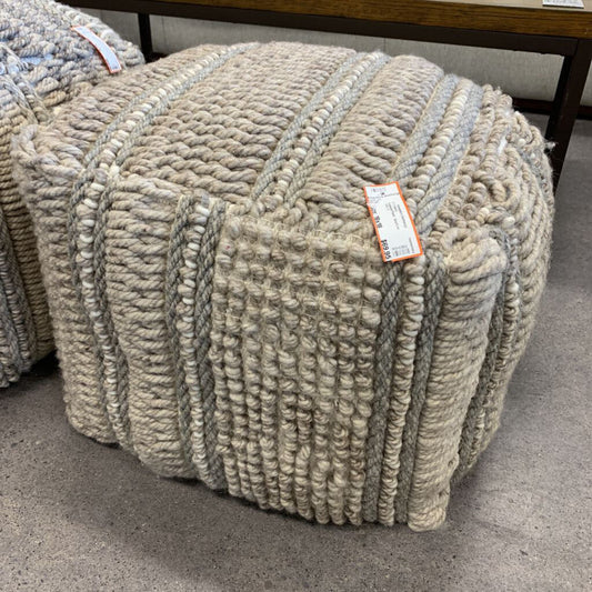 Textured Poof