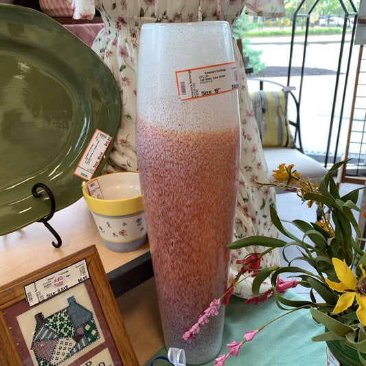 Tall Glass Vase