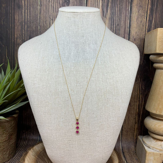 10k YG Heart Pendant Necklace