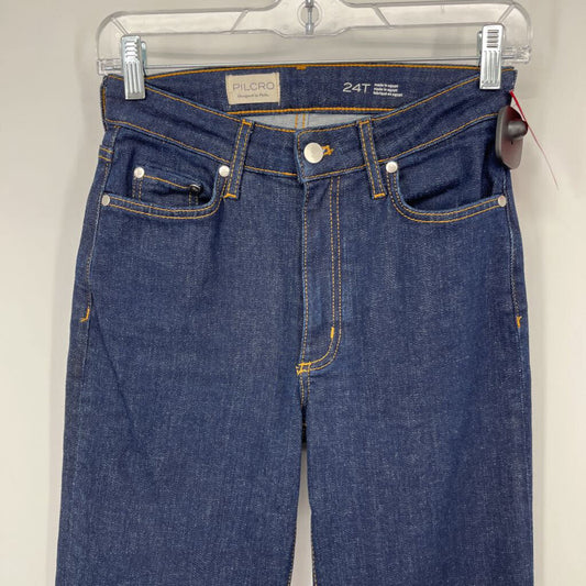 Pilcro Cuffed Boot Cut Jeans